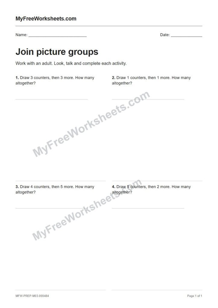 Join picture groups worksheet preview